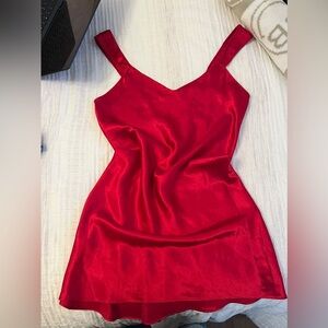 Red Slip Dress